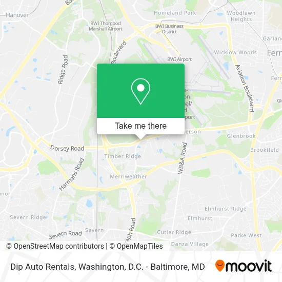Dip Auto Rentals map