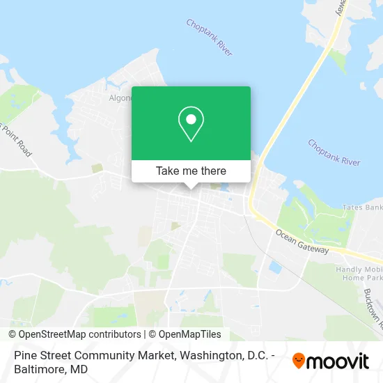Pine Street Community Market map