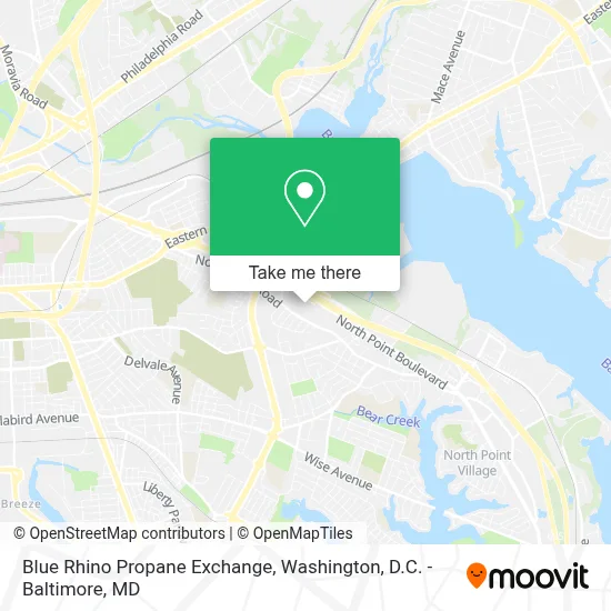 Blue Rhino Propane Exchange map