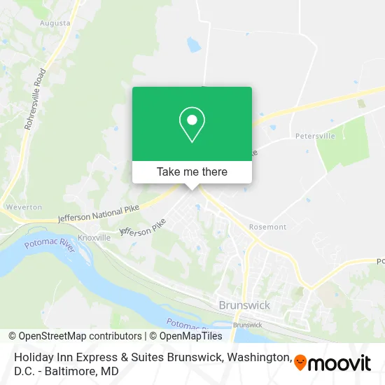Holiday Inn Express & Suites Brunswick map