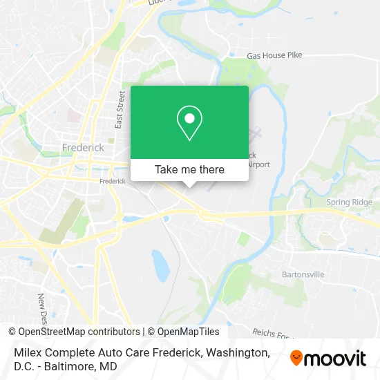 Milex Complete Auto Care Frederick map