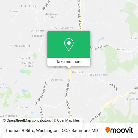 Thomas R Riffe map