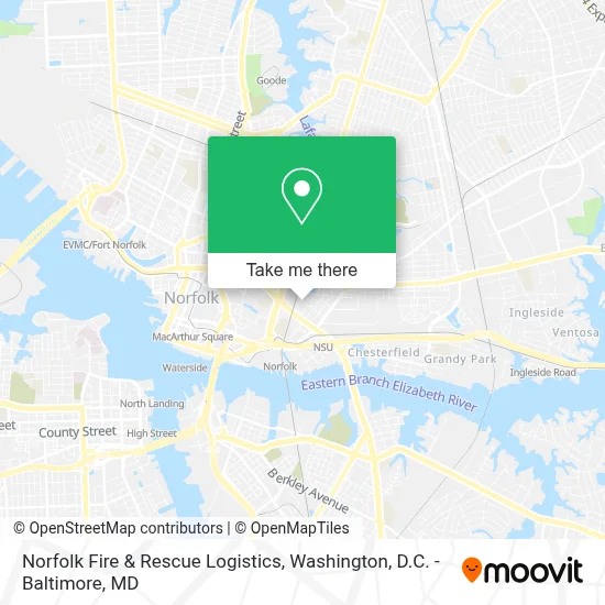 Norfolk Fire & Rescue Logistics map