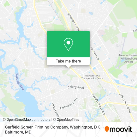 Garfield Screen Printing Company map