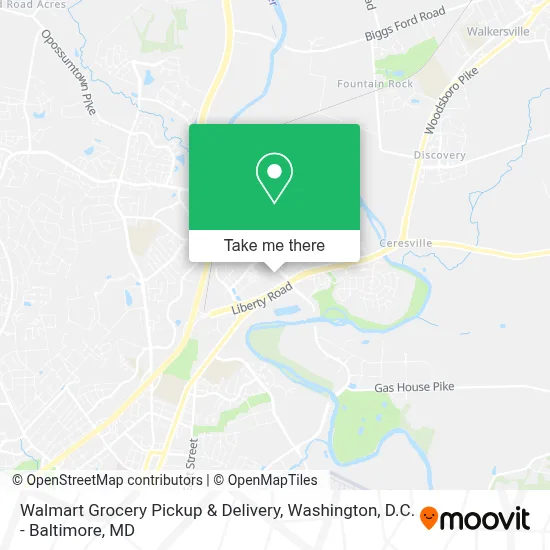 Walmart Grocery Pickup & Delivery map