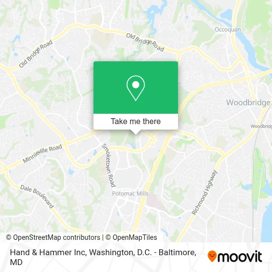 Hand & Hammer Inc map