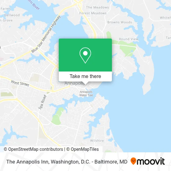 The Annapolis Inn map