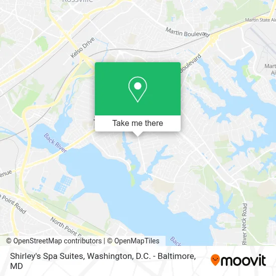 Shirley's Spa Suites map