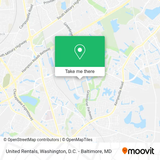 United Rentals map