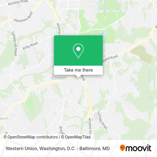 Western Union map