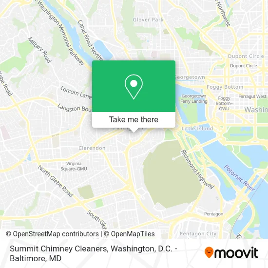 Summit Chimney Cleaners map