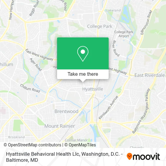 Hyattsville Behavioral Health Llc map