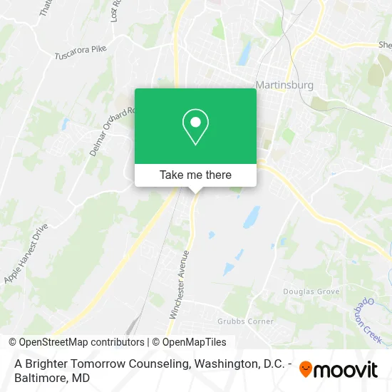 A Brighter Tomorrow Counseling map