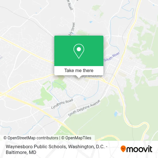 Waynesboro Public Schools map