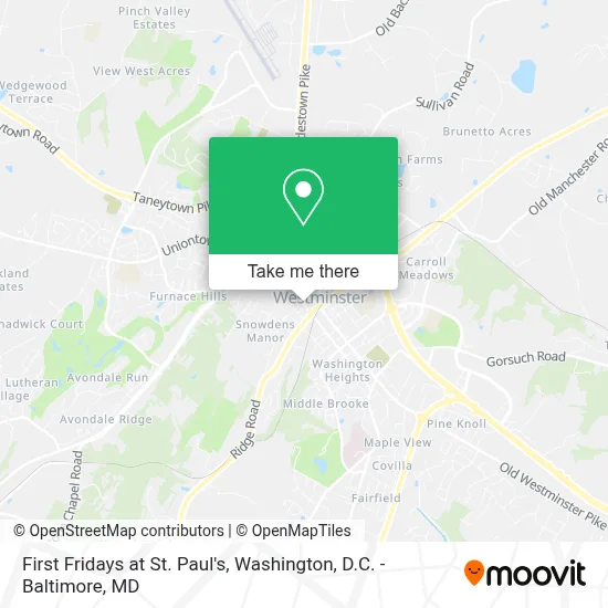 First Fridays at St. Paul's map
