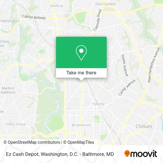 Ez Cash Depot map