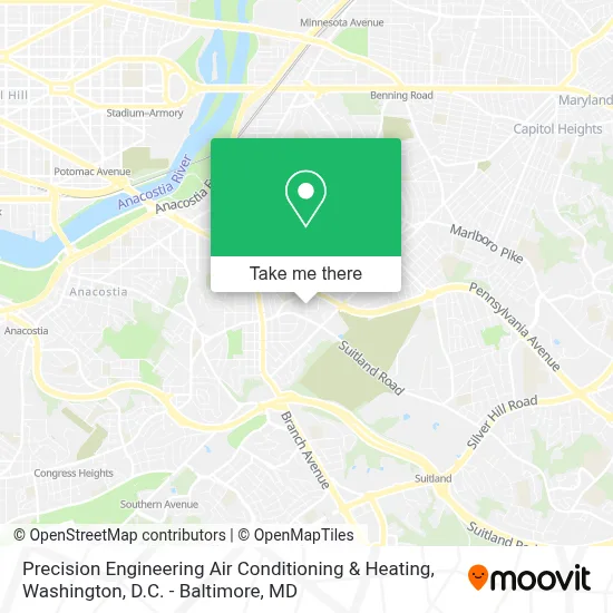 Precision Engineering Air Conditioning & Heating map