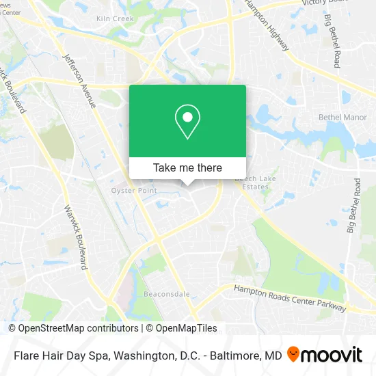 Flare Hair Day Spa map