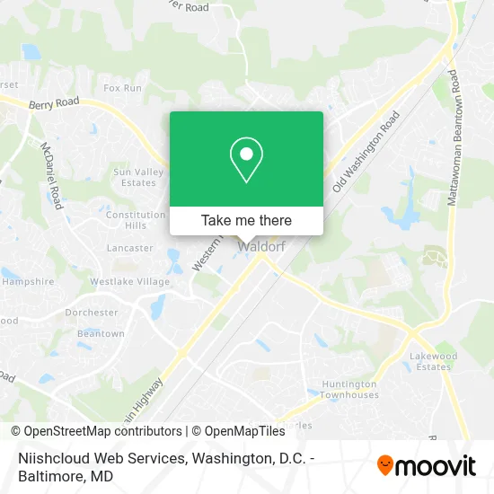 Niishcloud Web Services map