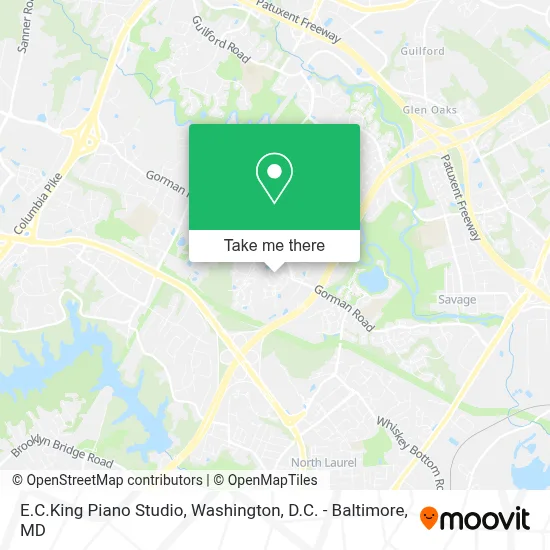 E.C.King Piano Studio map