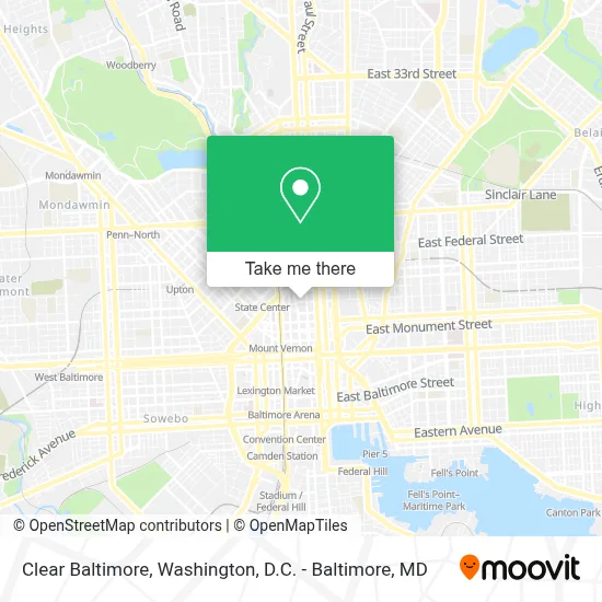 Clear Baltimore map