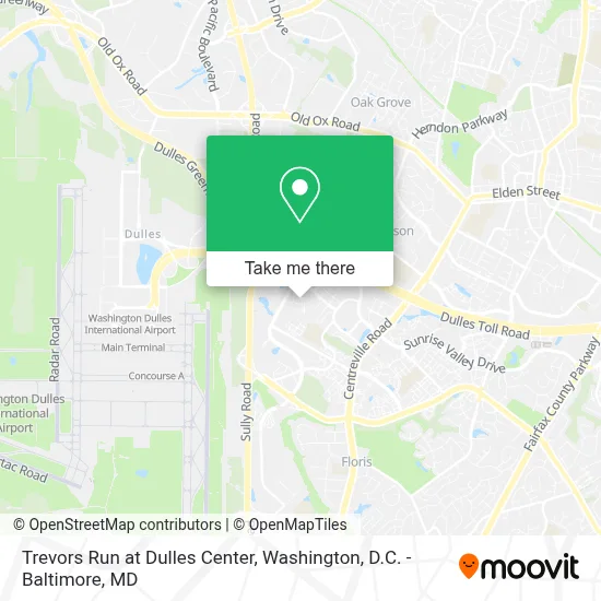 Trevors Run at Dulles Center map