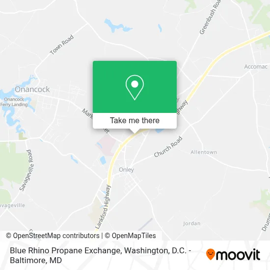 Blue Rhino Propane Exchange map