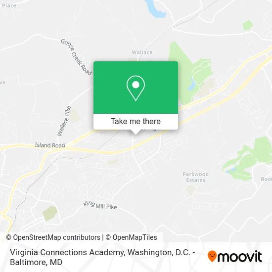 Virginia Connections Academy map