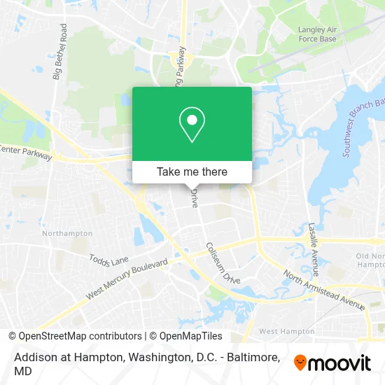 Addison at Hampton map