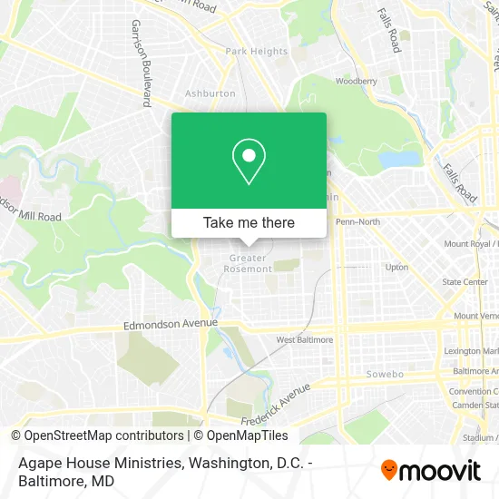 Agape House Ministries map