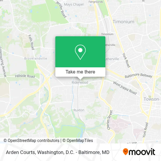 Arden Courts map
