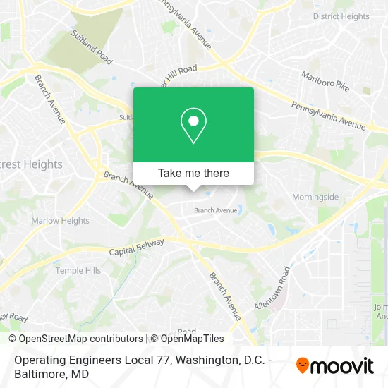 Operating Engineers Local 77 map