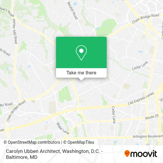 Carolyn Ubben Architect map