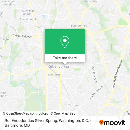 Rct Endodontics Silver Spring map
