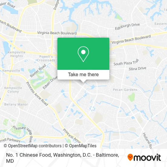 No. 1 Chinese Food map