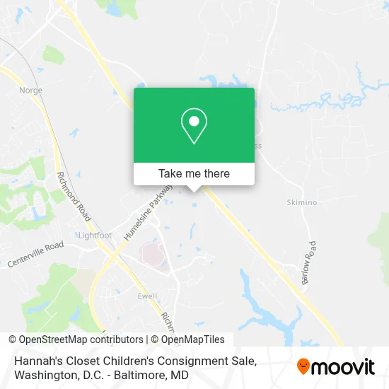 Hannah's Closet Children's Consignment Sale map