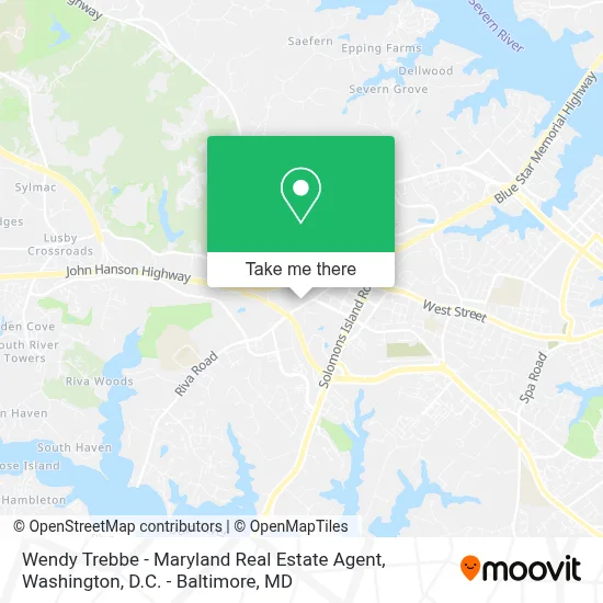 Wendy Trebbe - Maryland Real Estate Agent map