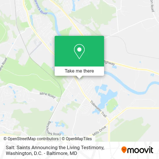 Salt: Saints Announcing the Living Testimony map