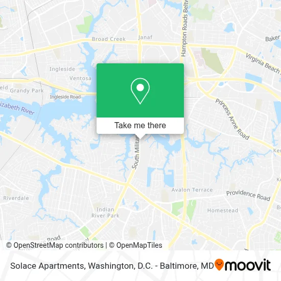 Solace Apartments map