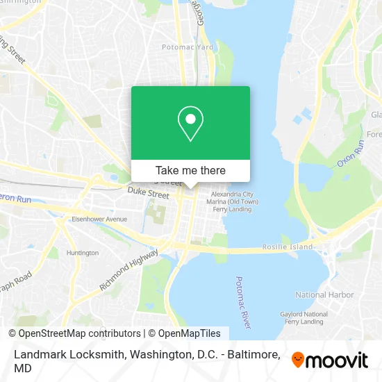 Landmark Locksmith map