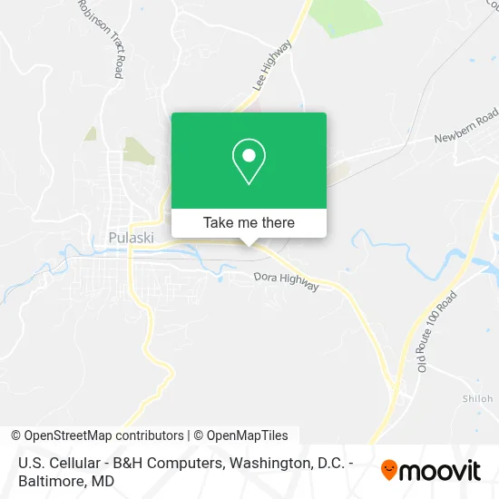 U.S. Cellular - B&H Computers map
