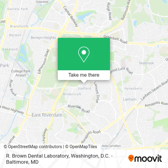 R. Brown Dental Laboratory map