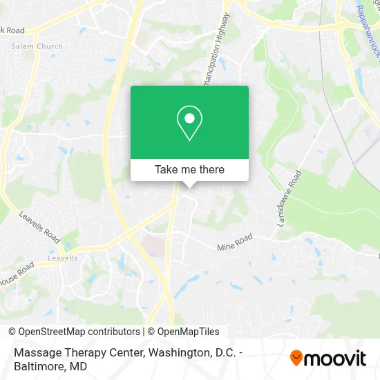Massage Therapy Center map
