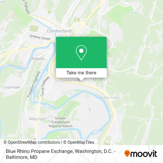 Blue Rhino Propane Exchange map