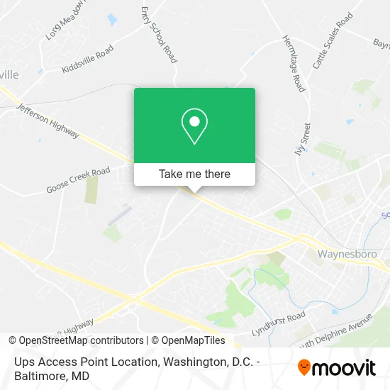 Ups Access Point Location map