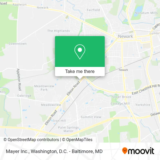 Mayer Inc. map