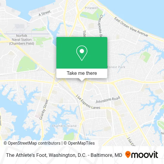 The Athlete's Foot map