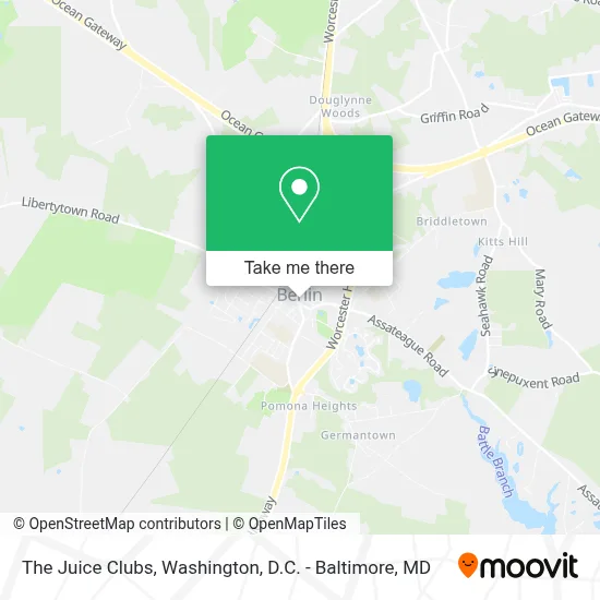The Juice Clubs map