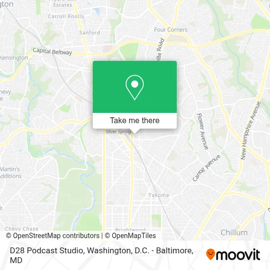 D28 Podcast Studio map