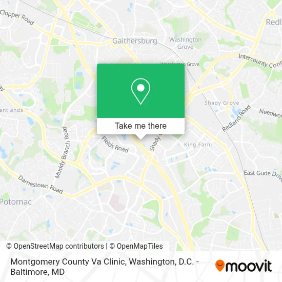 Montgomery County Va Clinic map
